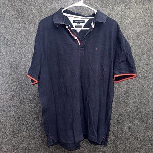 Tommy Hilfiger Used Short Sleeved Polo Shirt Size Men’s Xl Blue